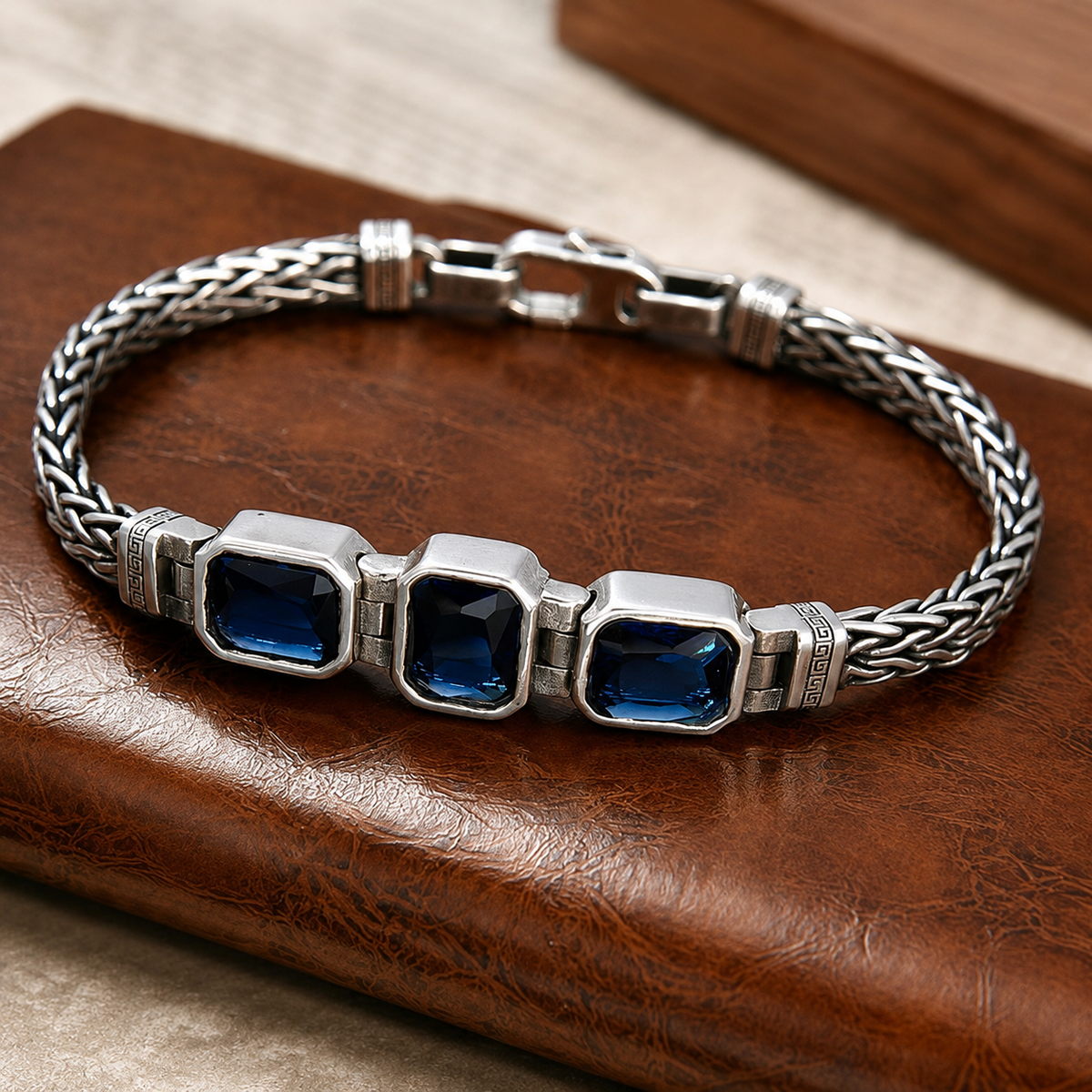 Blue Crystal Vintage Bracelet