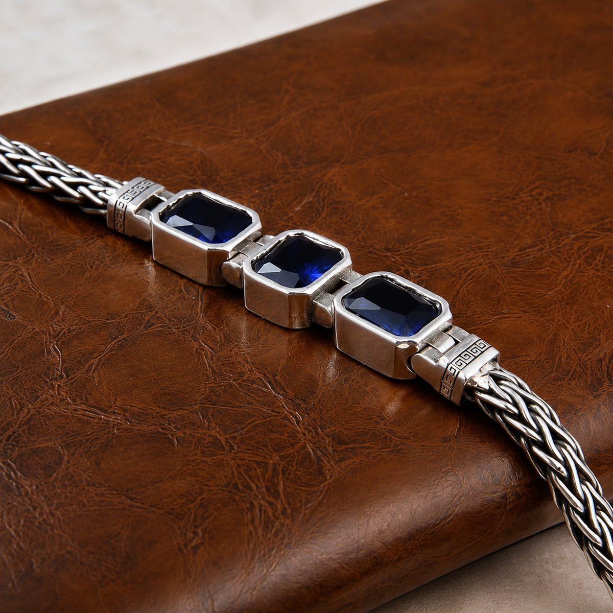 Blue Crystal Vintage Bracelet