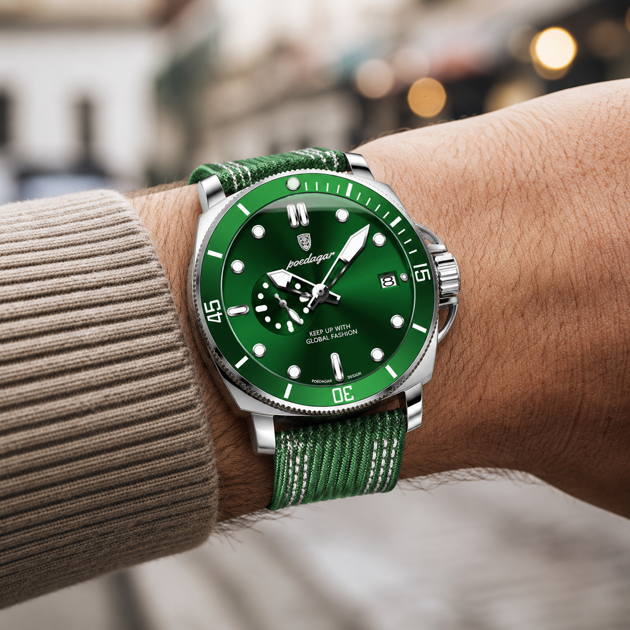 Nylon Leather Quartz Watch