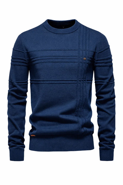 Striped Cotton Crewneck Sweater