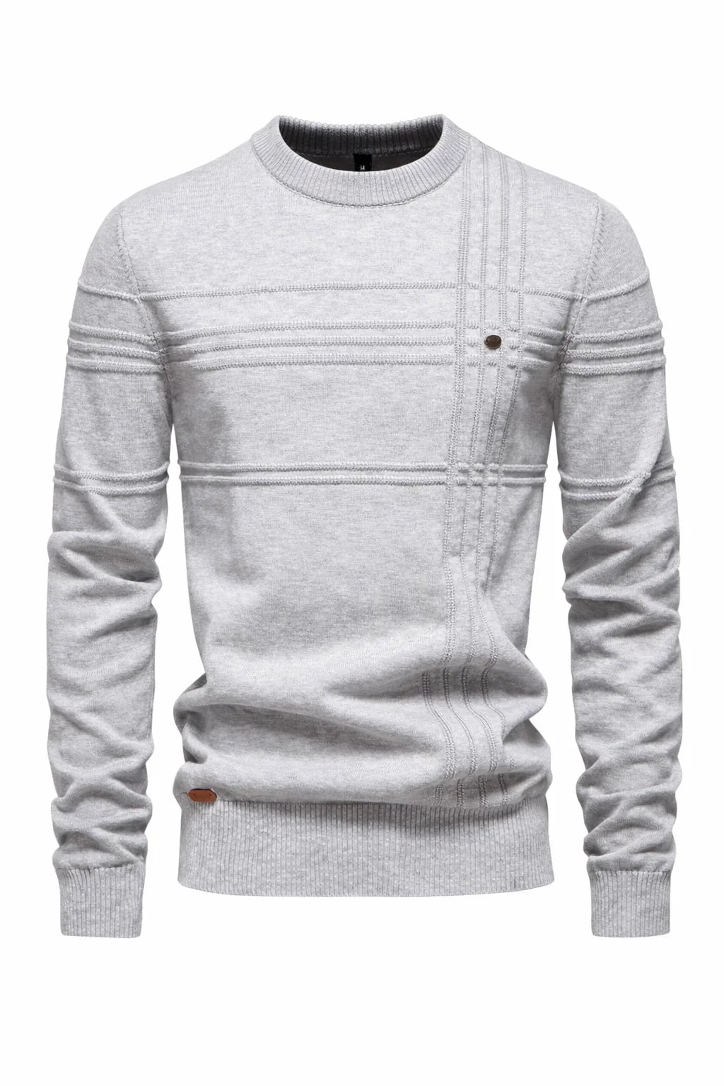 Striped Cotton Crewneck Sweater