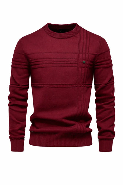 Striped Cotton Crewneck Sweater