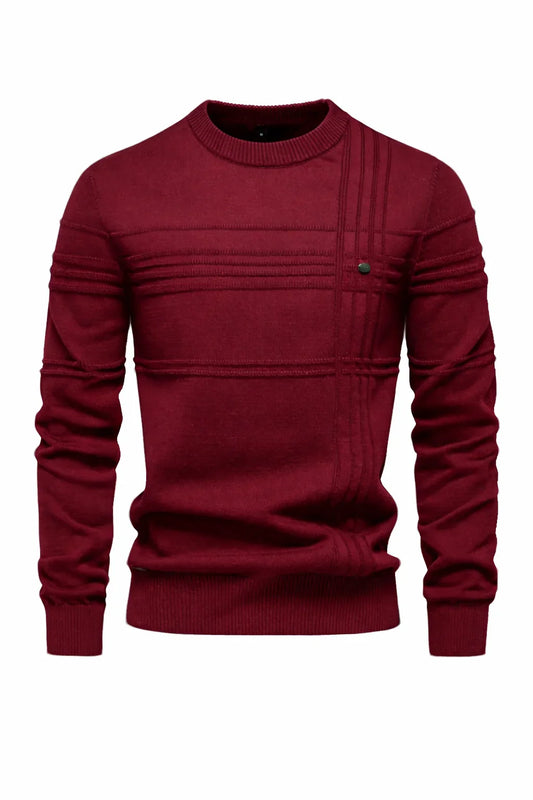 Striped Cotton Crewneck Sweater