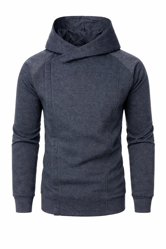 Hooded Side Zip Sweatshirt
