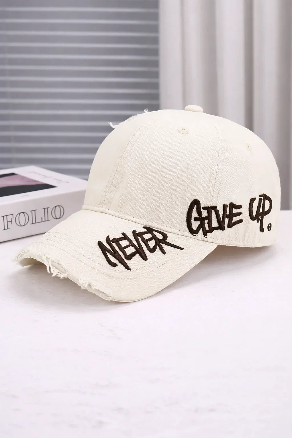 Embroidered Denim Baseball Cap