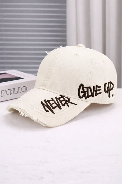 Embroidered Denim Baseball Cap