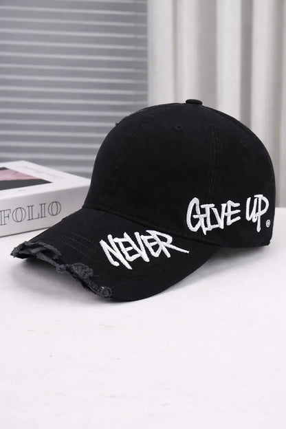 Embroidered Denim Baseball Cap