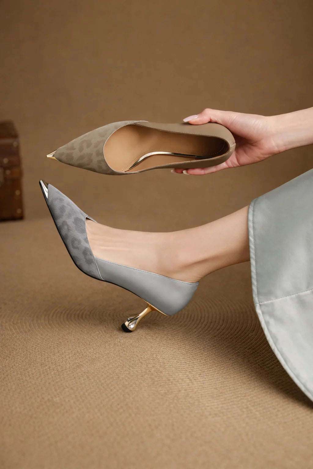 Leopard Luxe Heel Pumps
