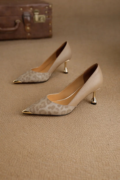 Leopard Luxe Heel Pumps