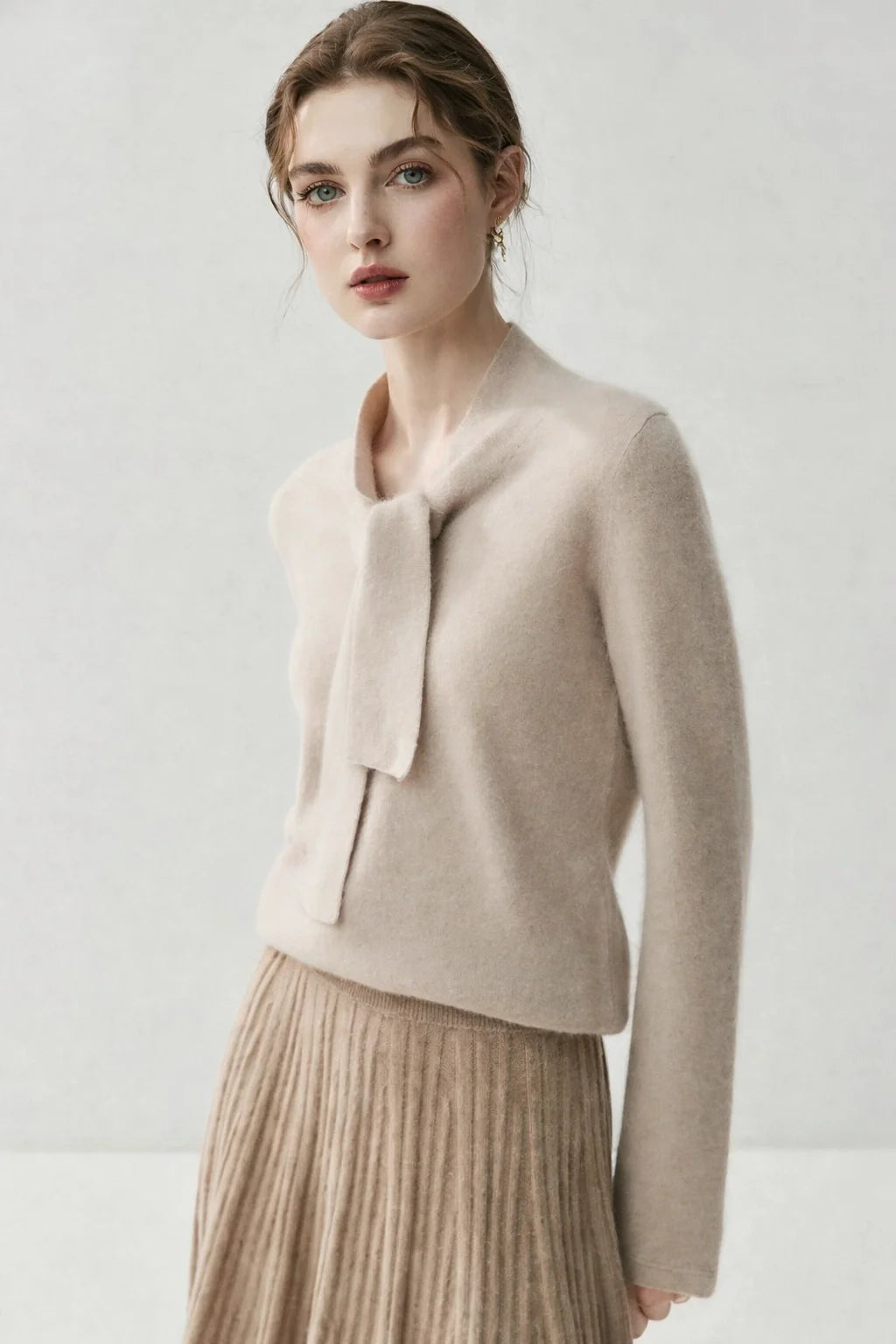 Ribbon Cashmere Sweater