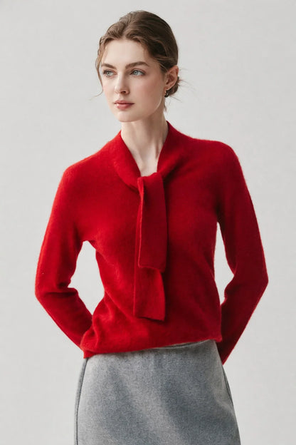 Ribbon Cashmere Sweater