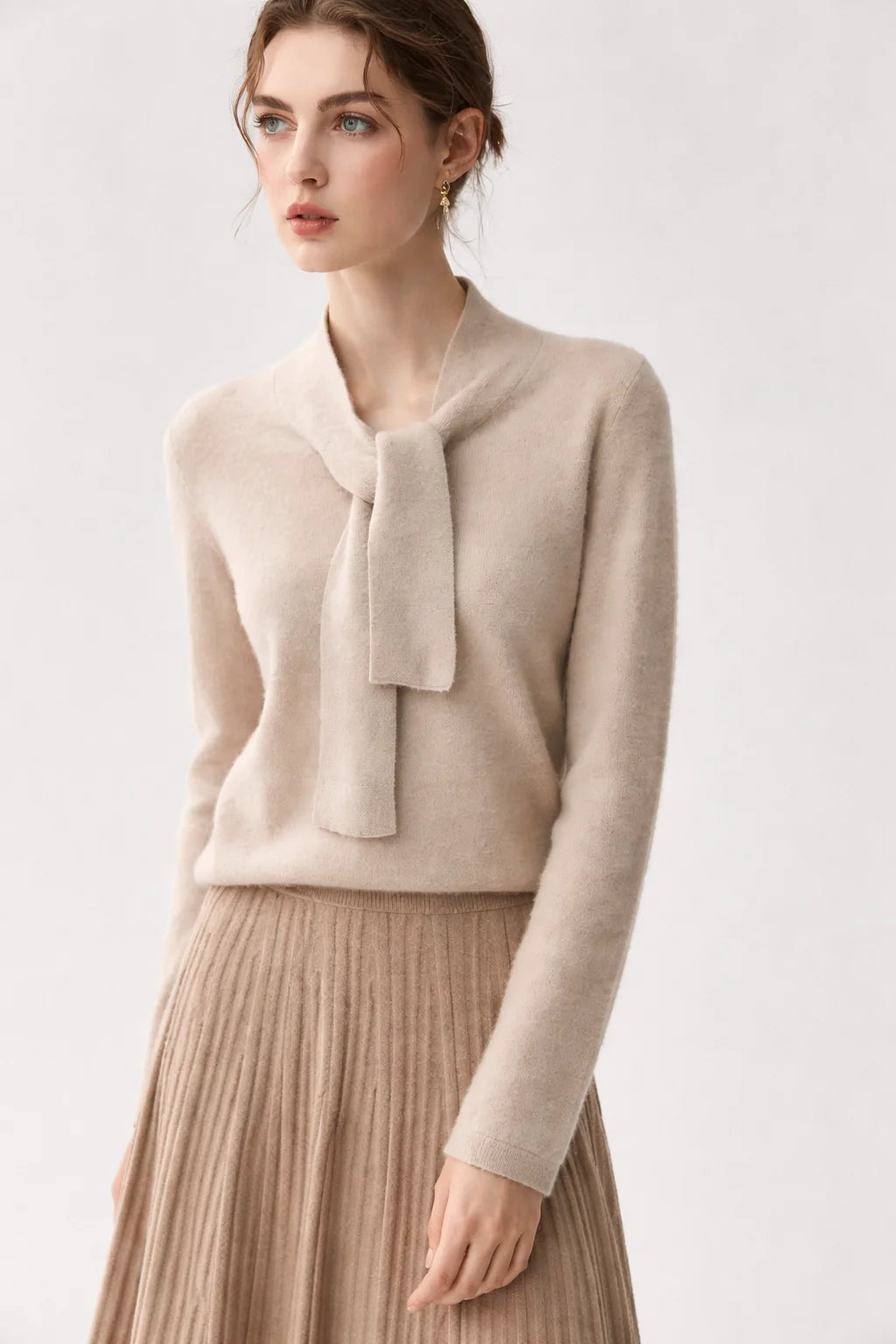 Ribbon Cashmere Sweater