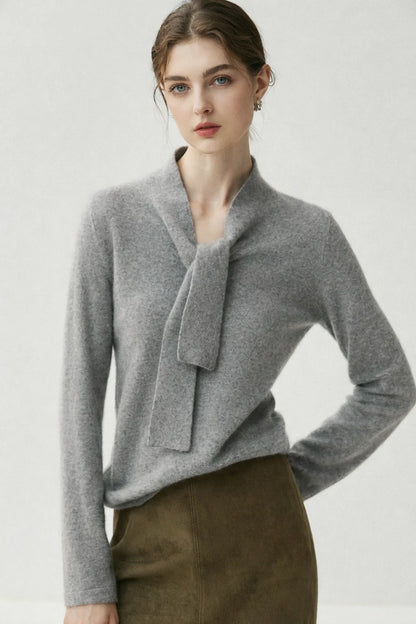 Ribbon Cashmere Sweater