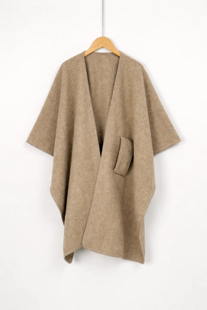Elegant Knit Shawl Cape