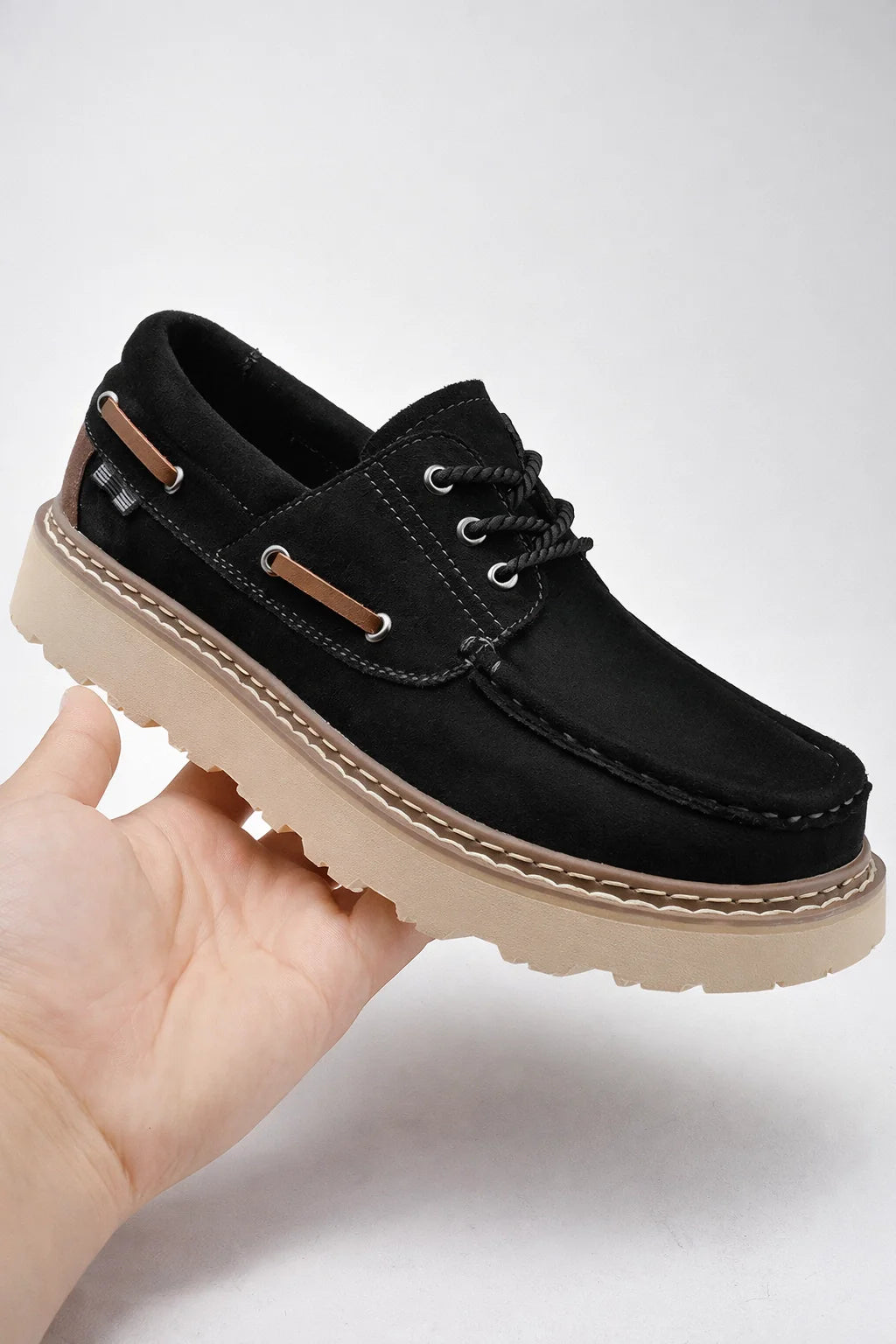 Refined Leather Moccasins