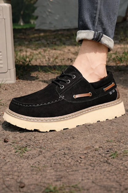 Refined Leather Moccasins