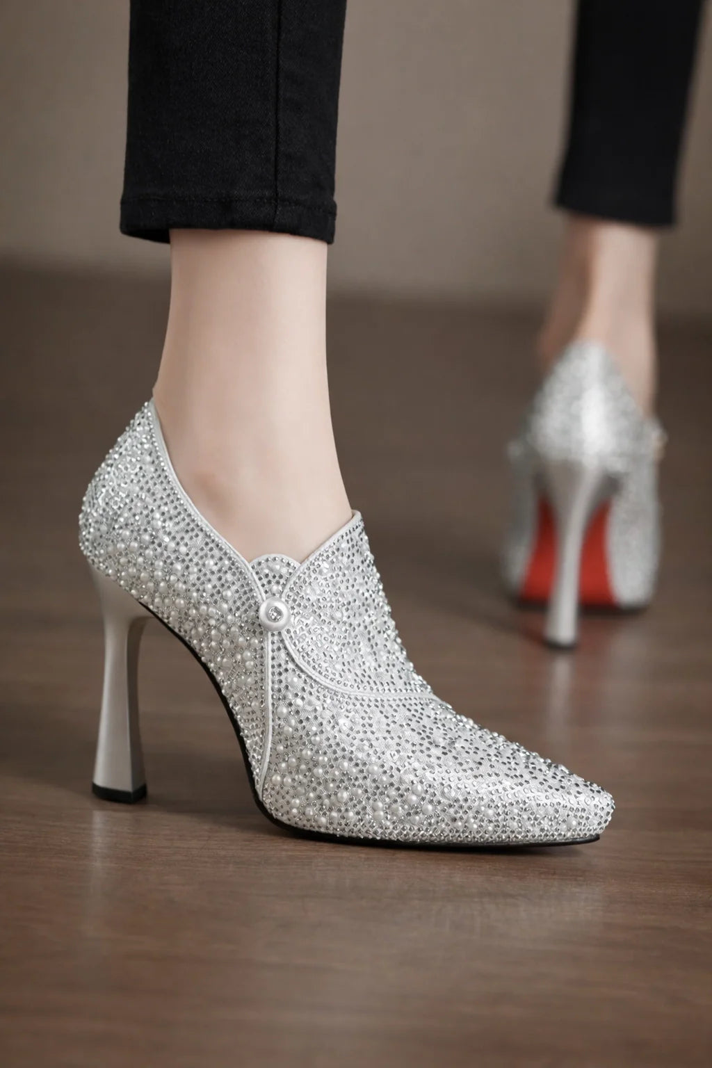 Celestia Crystal Pointed Pumps