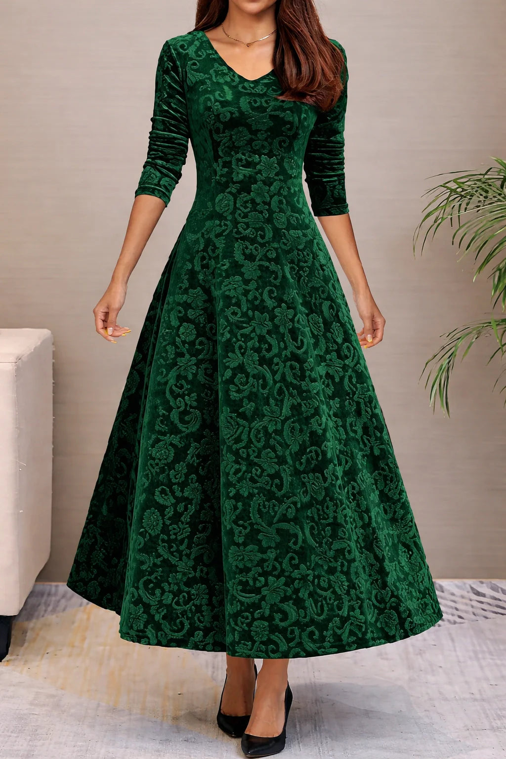 Veloura Velvet Maxi Dress
