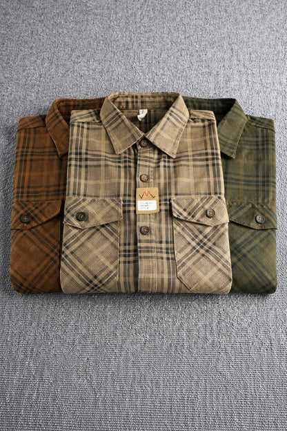 Hudson Washed Plaid Overshirt