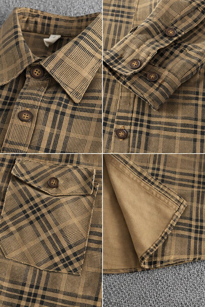 Hudson Washed Plaid Overshirt