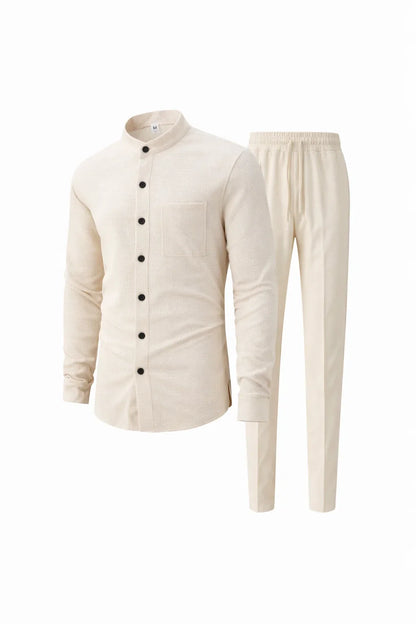Waffle Knit Casual Suit