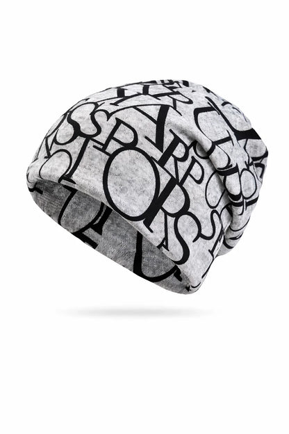 Rainbow Striped Knit Beanie