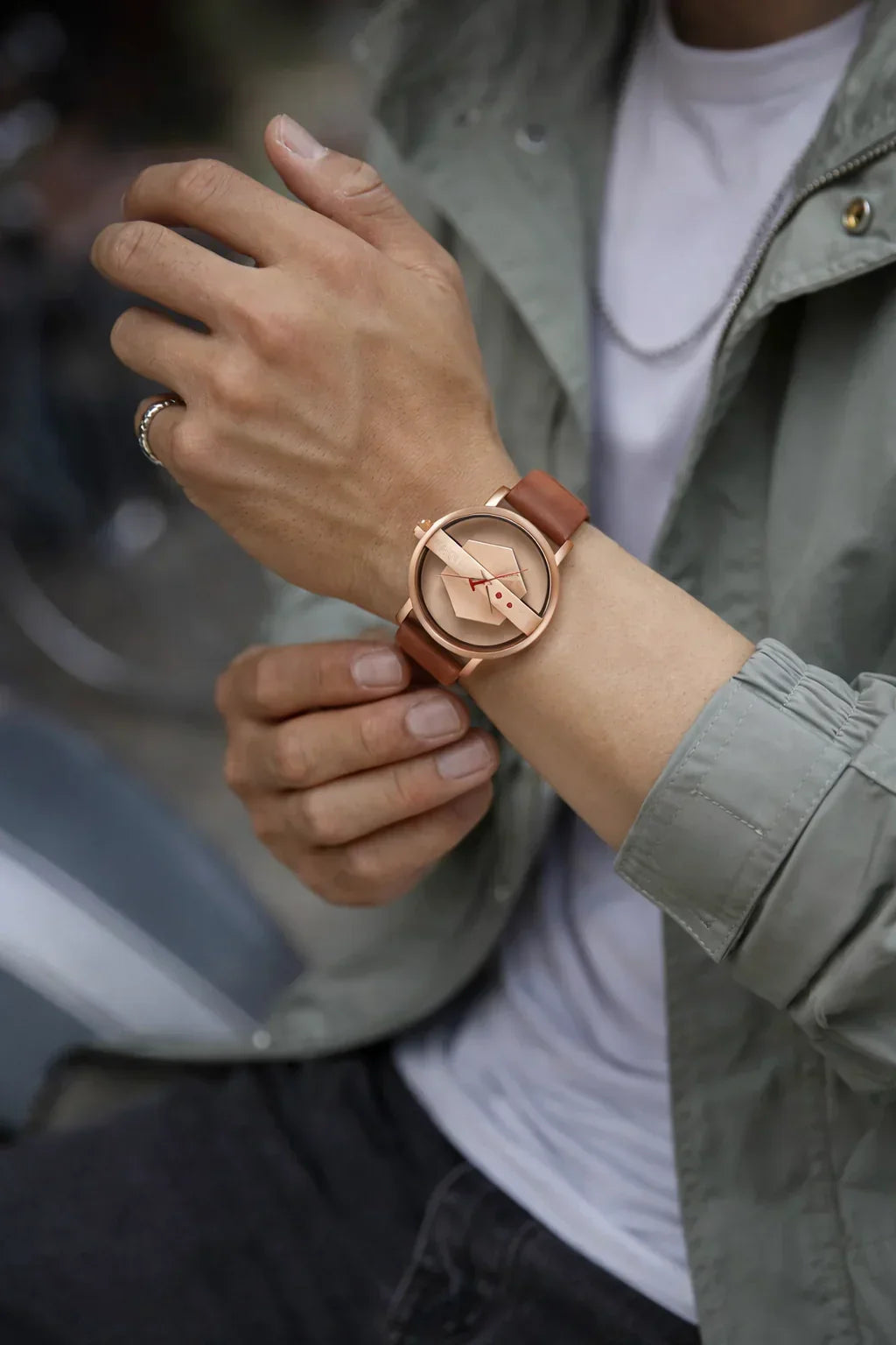 Hollow Watch Leather Strap