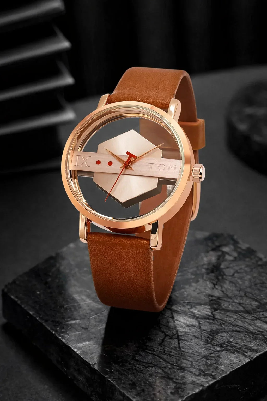 Hollow Watch Leather Strap