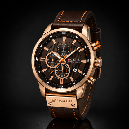 Genuine Leather Wristwatch