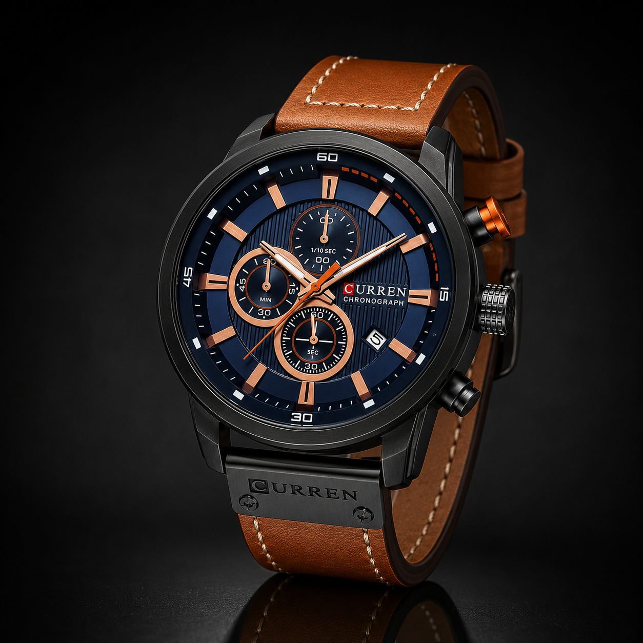 Genuine Leather Wristwatch