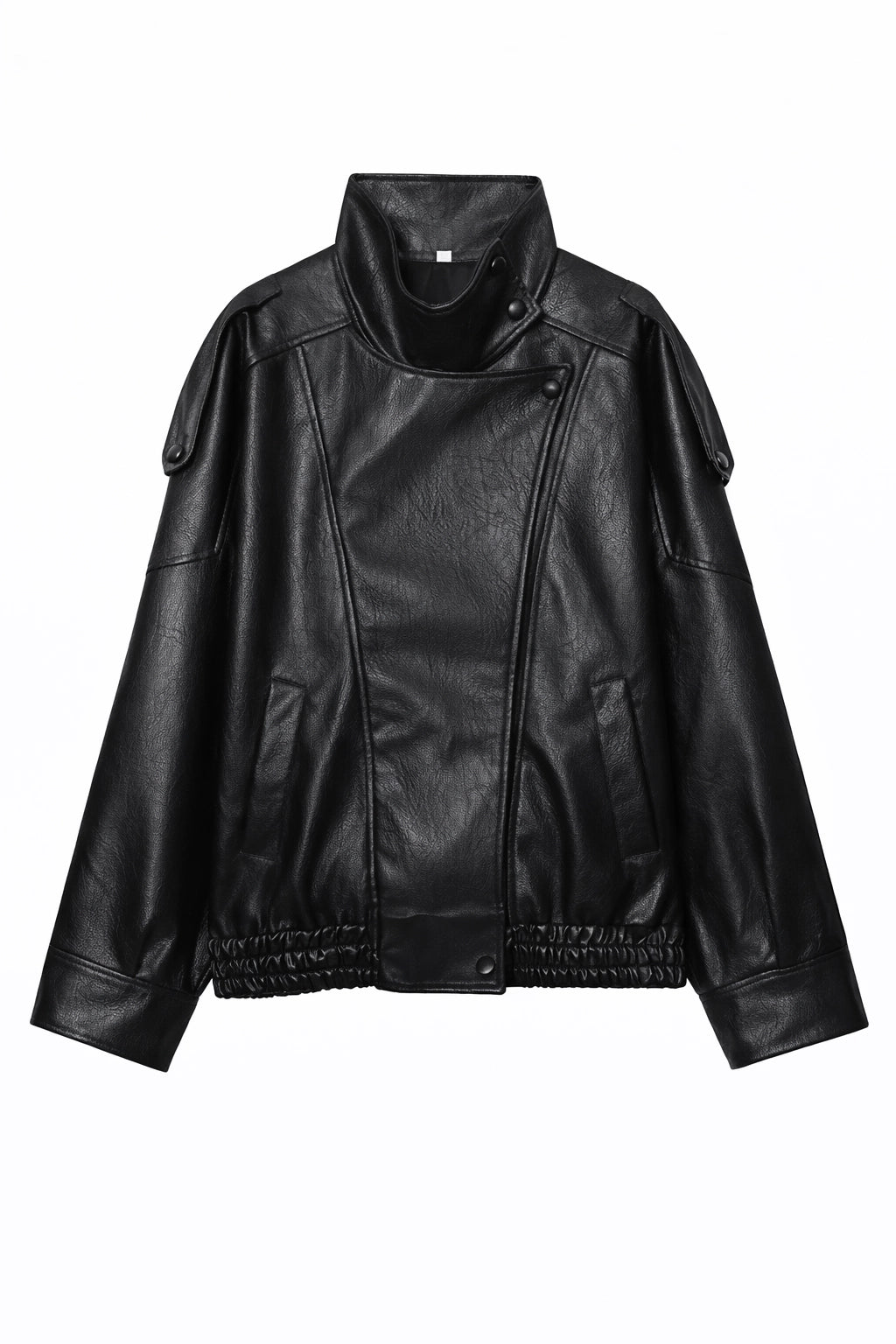 Faux Leather Moto Jacket