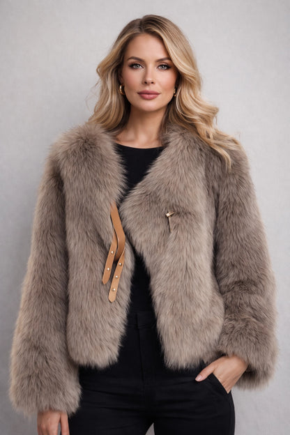 Lunaria Faux Cropped Coat