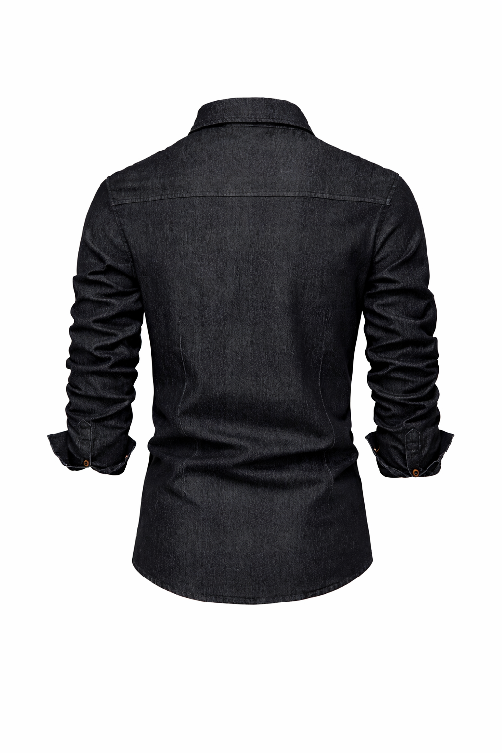 Elastic Cotton Denim Shirt