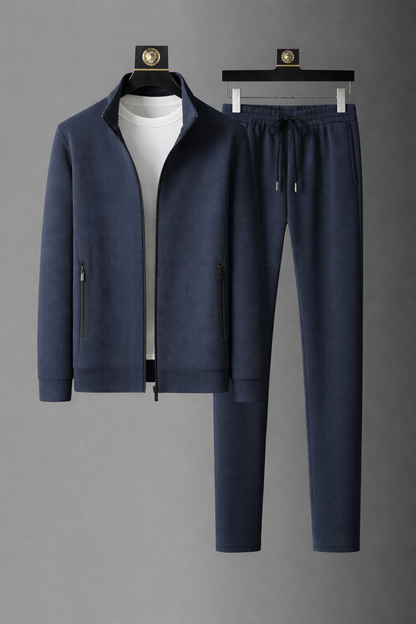 Men's Stand Collar Pants Set