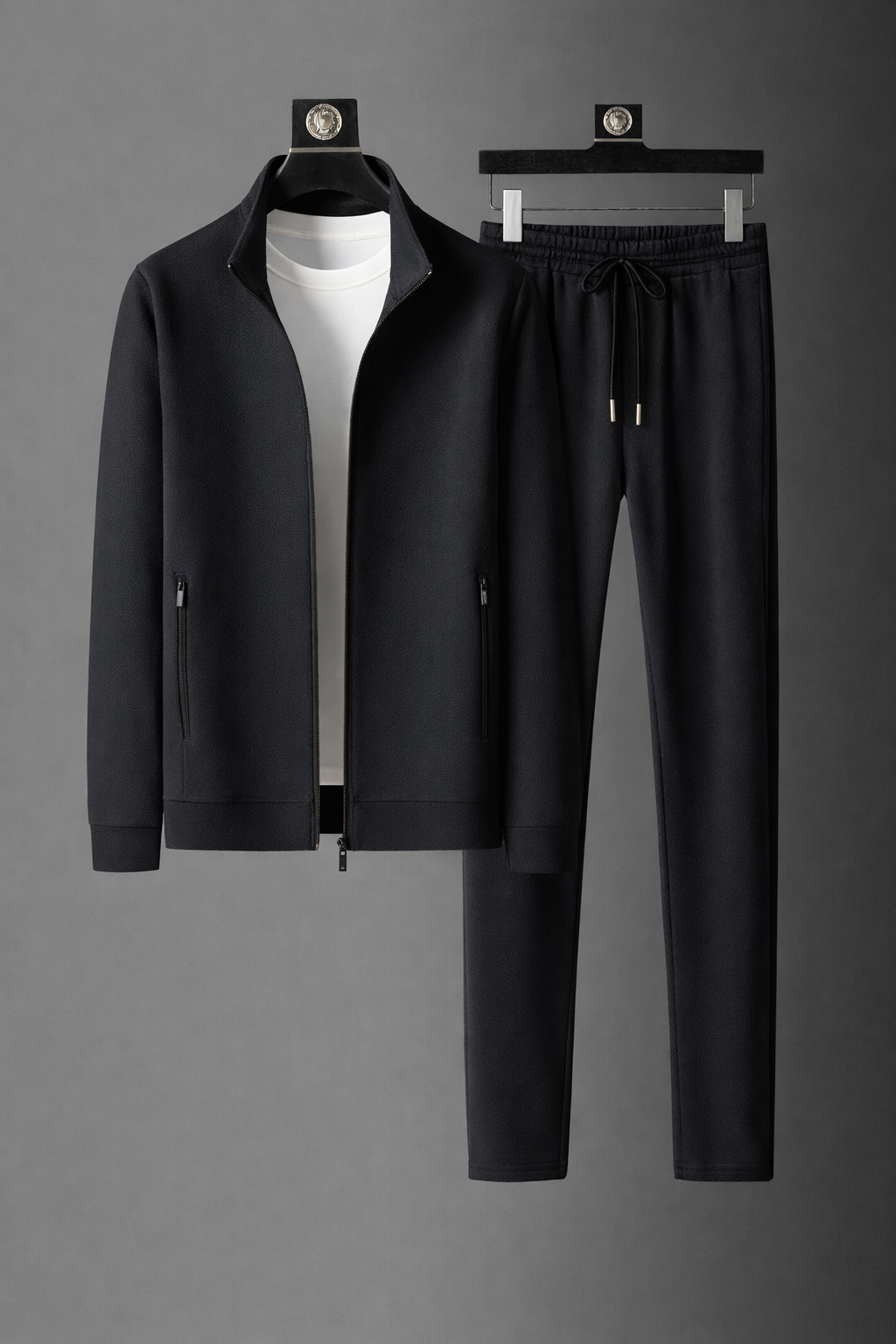 Men's Stand Collar Pants Set