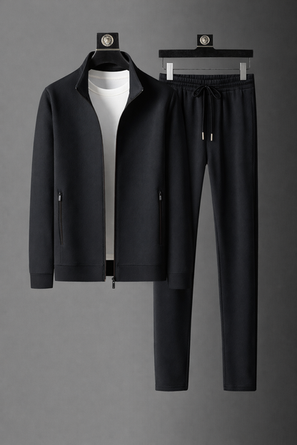 Men's Stand Collar Pants Set
