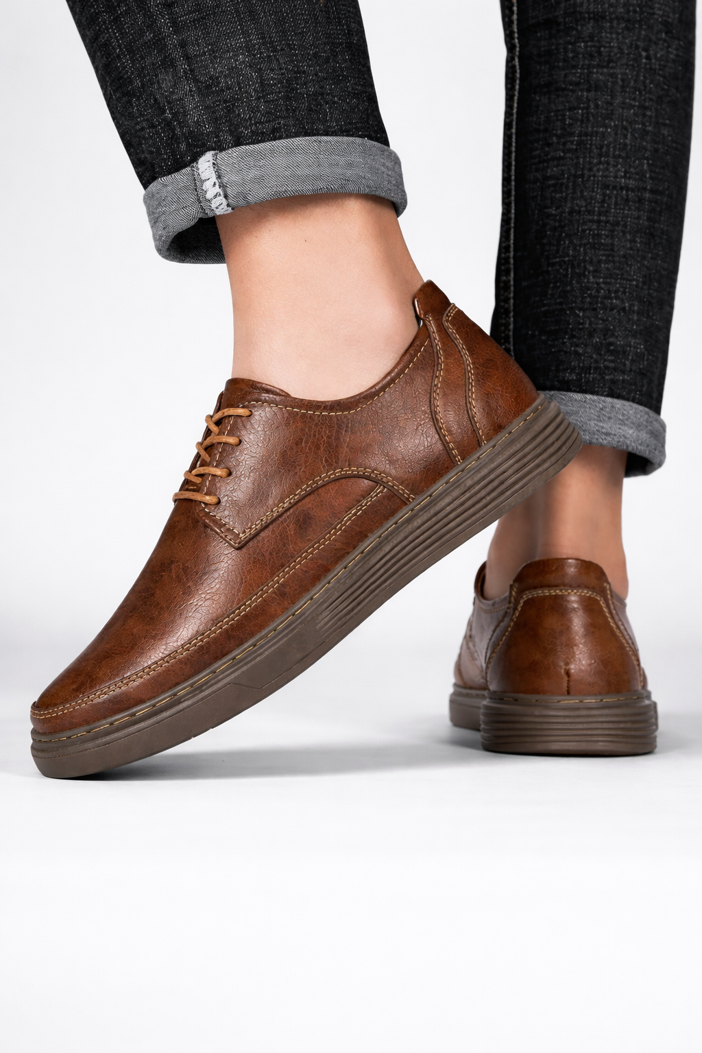Leather Casual Oxford Shoes
