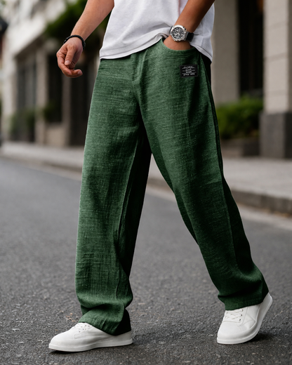 Embroidered Casual Trousers