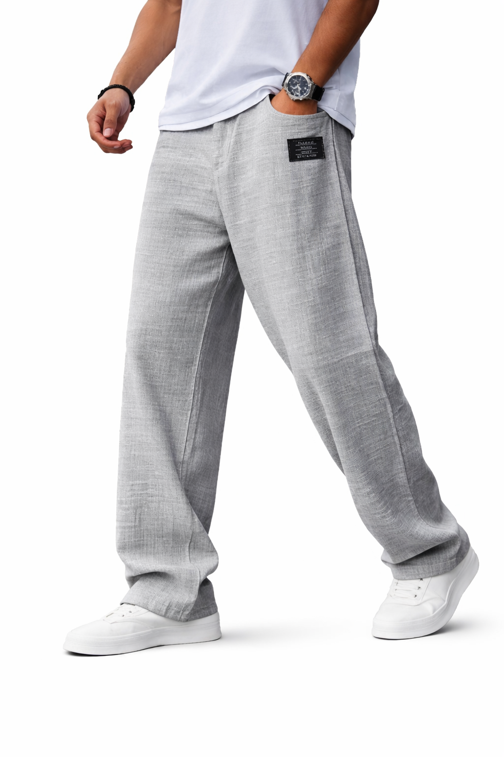 Embroidered Casual Trousers