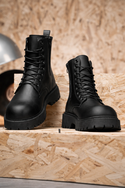 Top Leather Casual Boots