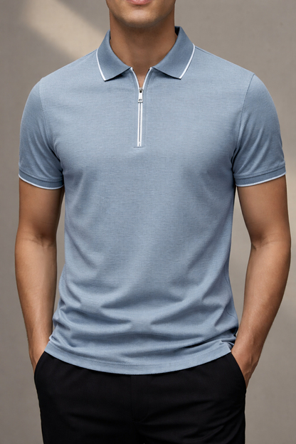 Zipper Polo Shirt