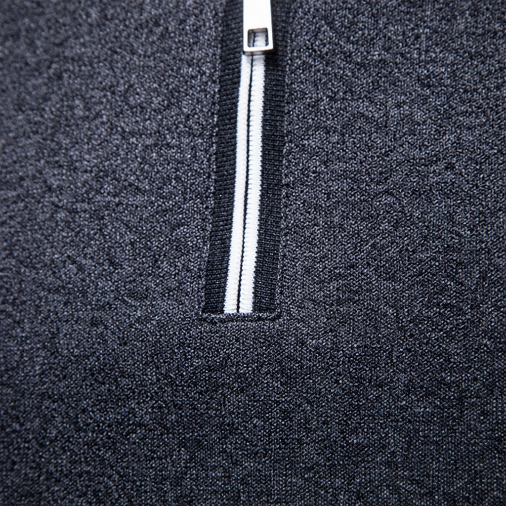 Zipper Polo Shirt