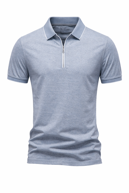 Zipper Polo Shirt