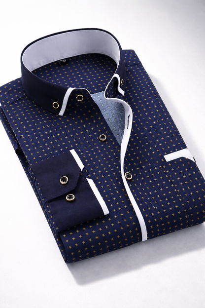 Printed Business Slim Fit Shirt