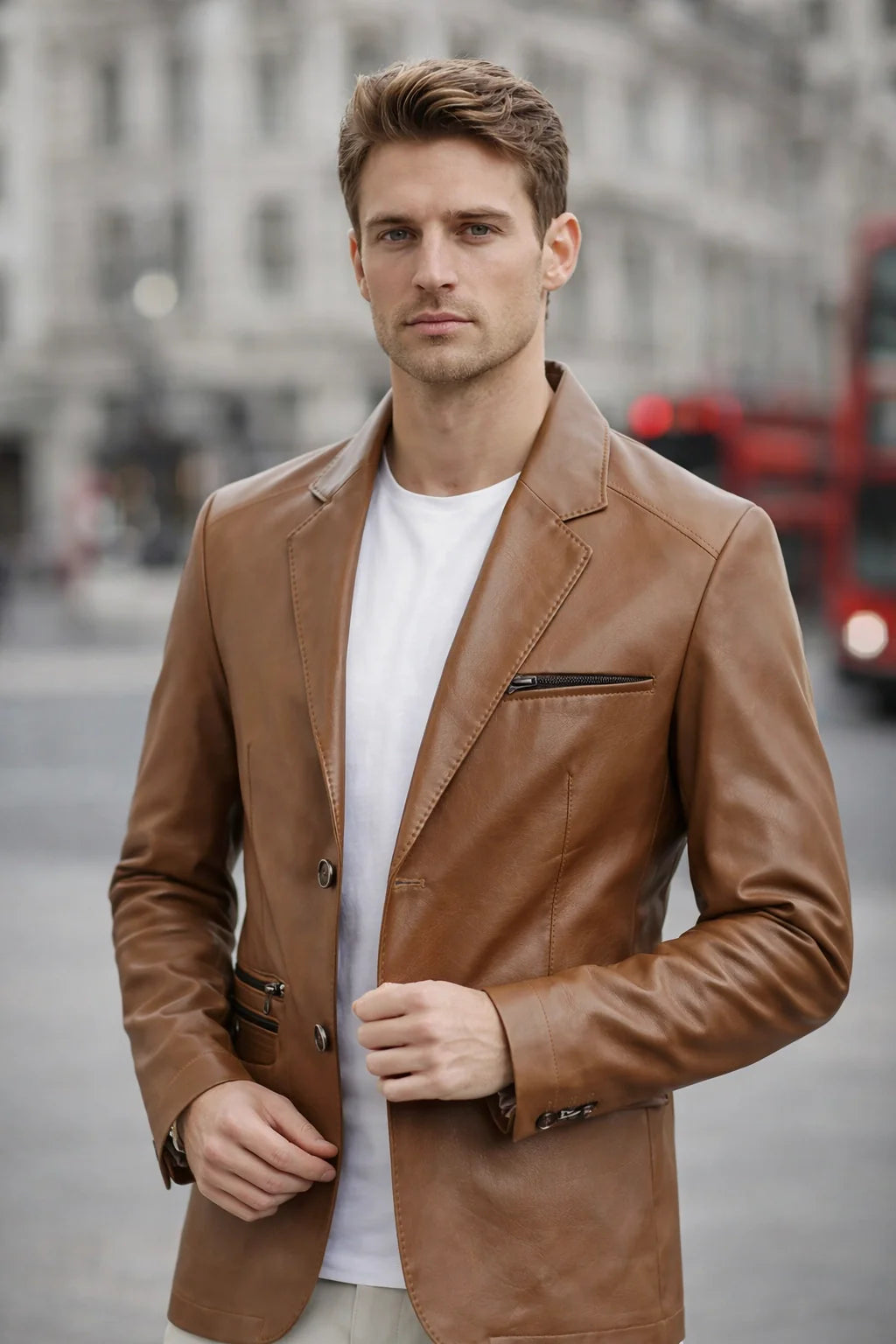 Dominic Biker Leather Jacket