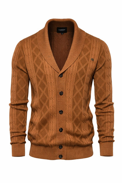 Harlington Argyle Knit Cardigan