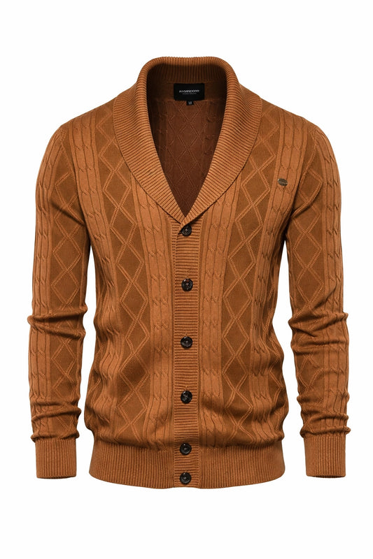 Harlington Argyle Knit Cardigan