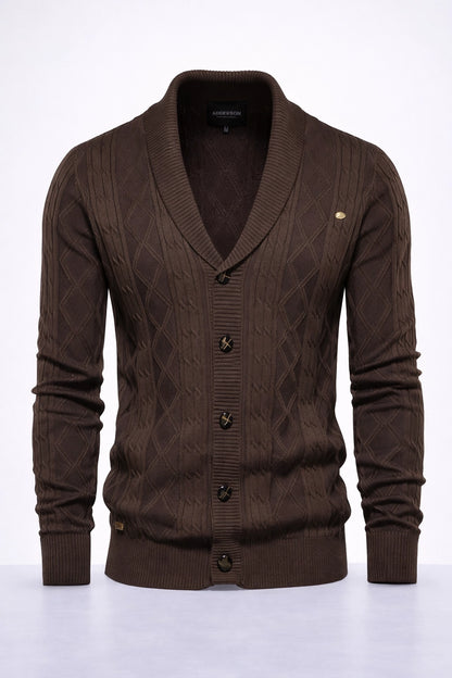 Harlington Argyle Knit Cardigan