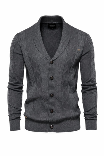 Harlington Argyle Knit Cardigan