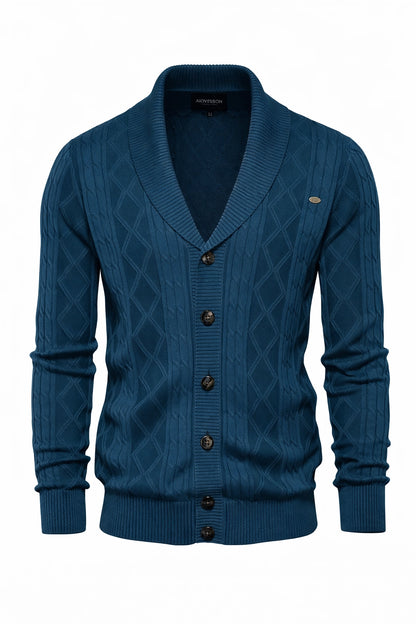 Harlington Argyle Knit Cardigan